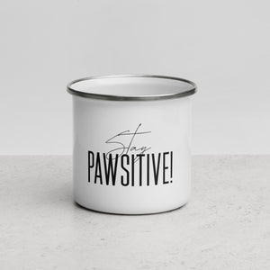 Stay pawsitive Emailletasse